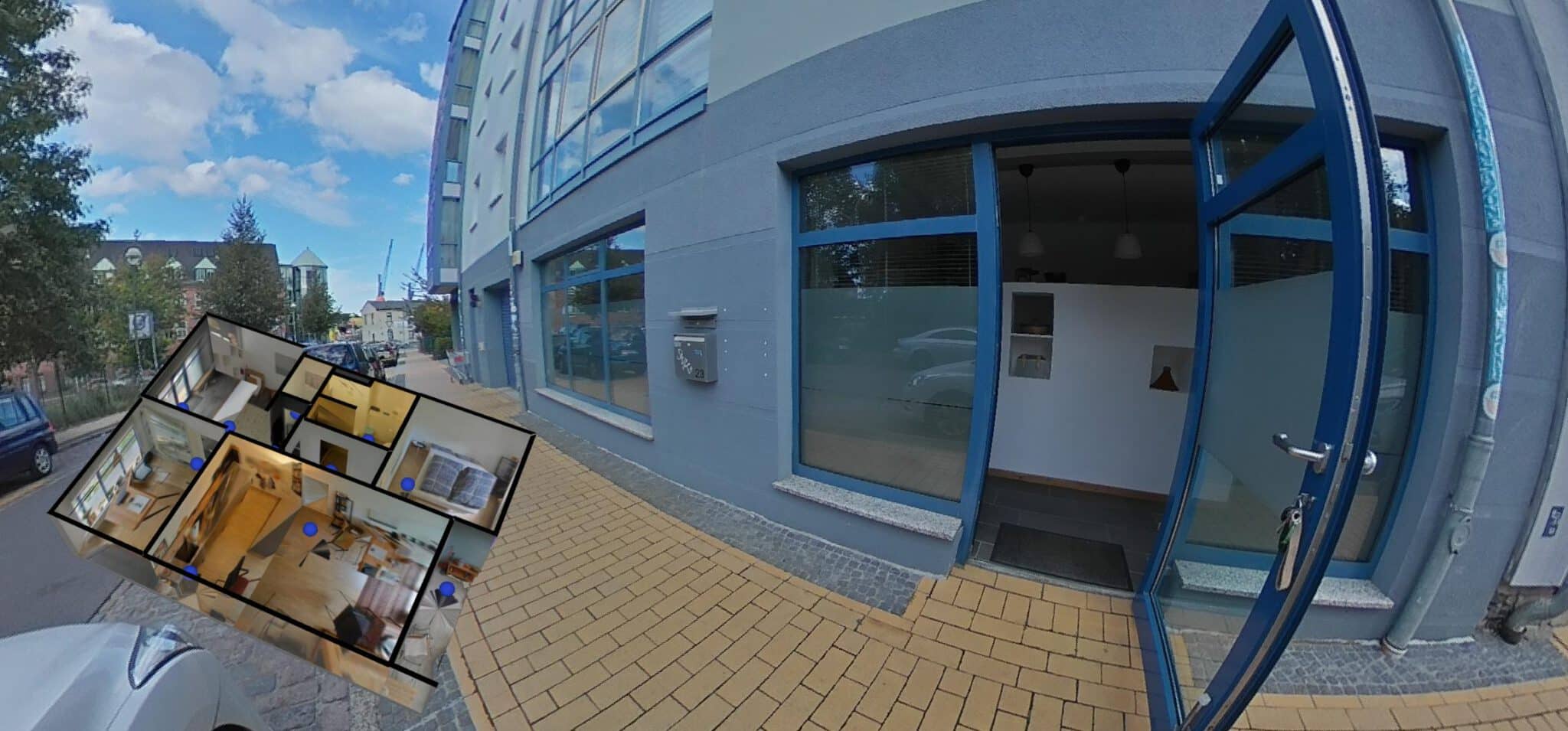 Wohnungseingang einer Mietwohnung in Rostock (Kröpeliner-Tor-Vorstadt) am Stadthafen/Kanonenberg – Referenzobjekt 5731.