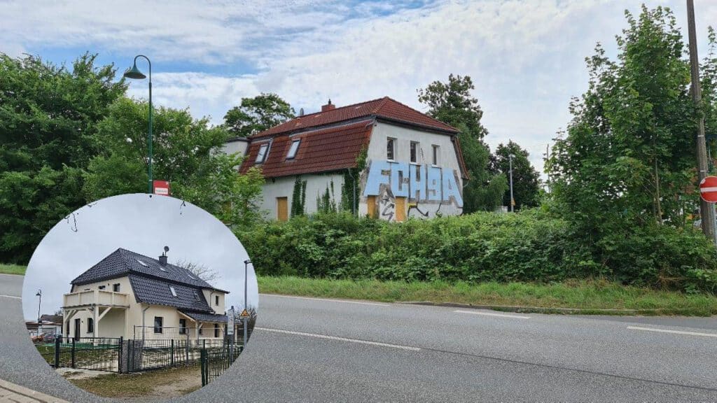 Außenansicht eines Zweifamilienhauses in Rövershagen (Bahnhofstraße) – Referenzobjekt 5694