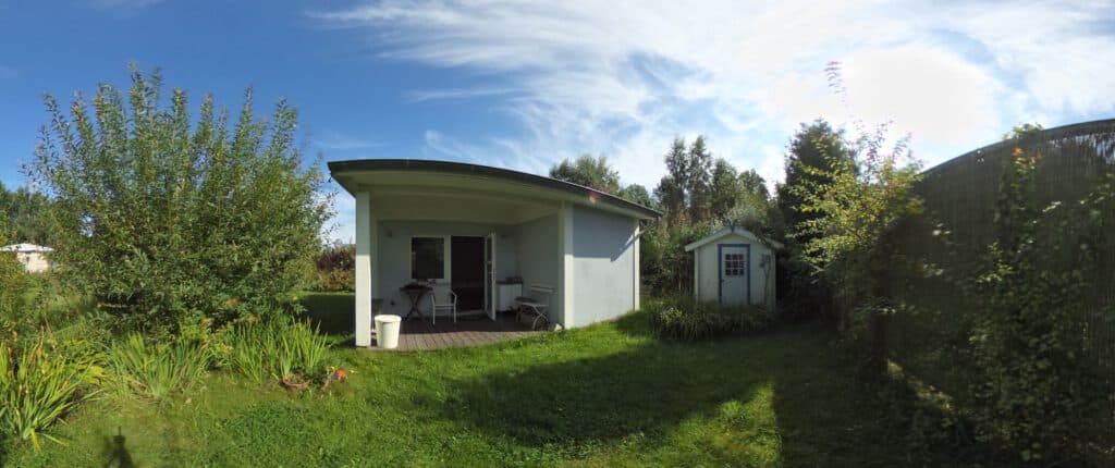 Gartenansicht des Bungalows in Heiligendamm (Seeheilbad) – Referenzobjekt 5562 – Büchel Immobilien Rostock