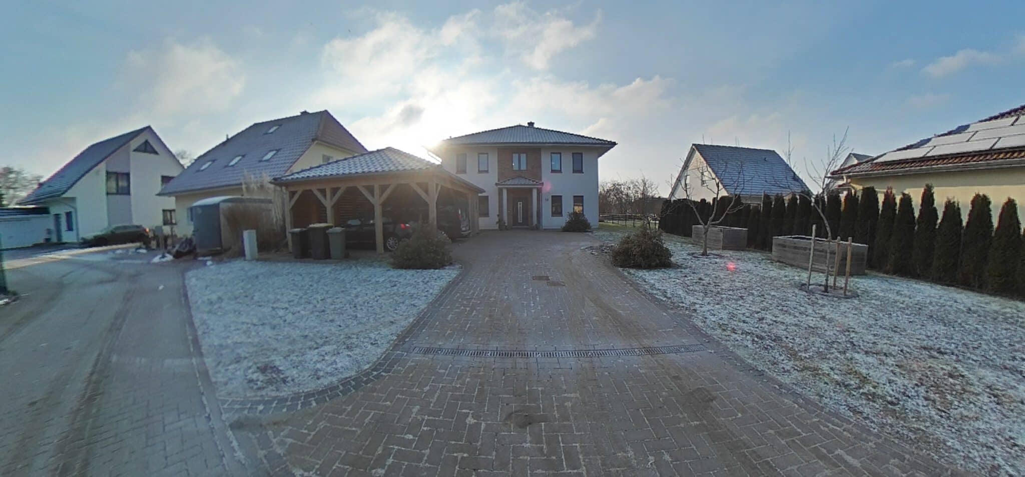 Außenansicht eines Einfamilienhauses in Sanitz (18190, Landkreis Rostock) – Referenzobjekt 5793.