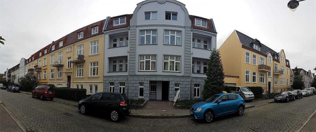 Außenansicht eines Mehrfamilienhauses im Villenstil (Villa) in Rostock (Bahnhofsviertel) – Referenzobjekt 5406